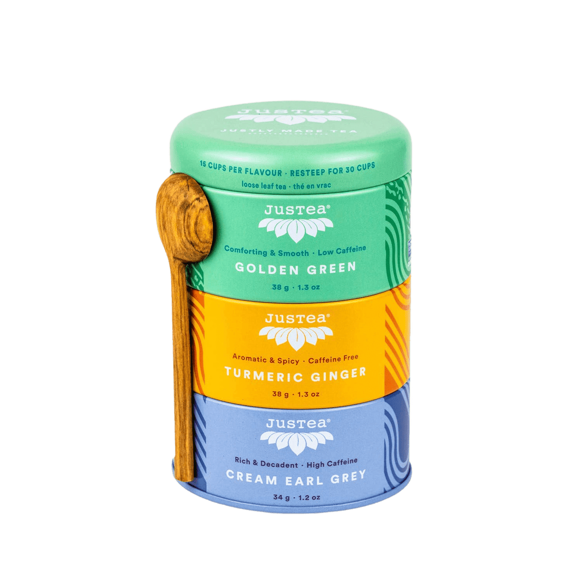 Assorted Trio Black, Green & Herbal Tea Gift Tin - Só Verde