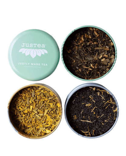 Assorted Trio Black, Green & Herbal Tea Gift Tin - Só Verde