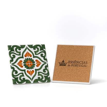 Azulejo Decorativo - Azulejos de Portugal - Laranja & Bergamota - Só Verde