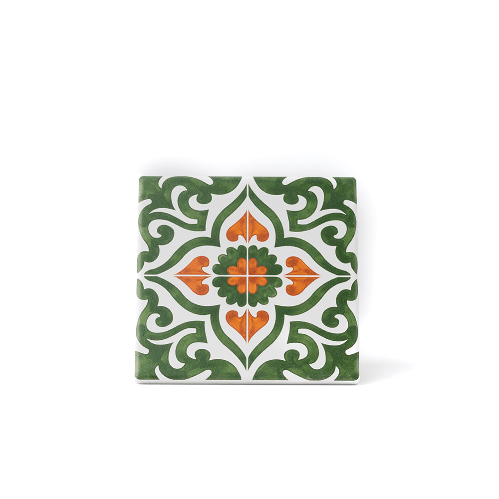Azulejo Decorativo - Azulejos de Portugal - Laranja & Bergamota - Só Verde
