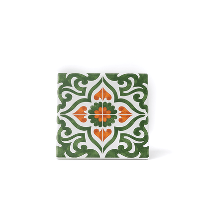 Azulejo Decorativo - Azulejos de Portugal - Laranja & Bergamota - Só Verde