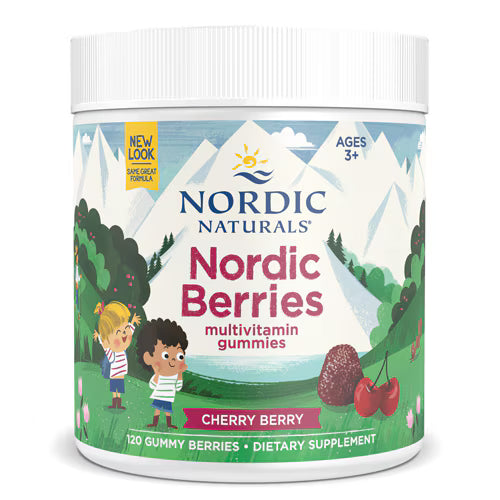 Nordic Naturals Kids Nordic Berries Multivitamin 3+ Years Cherry Berry -- 120 Gummies