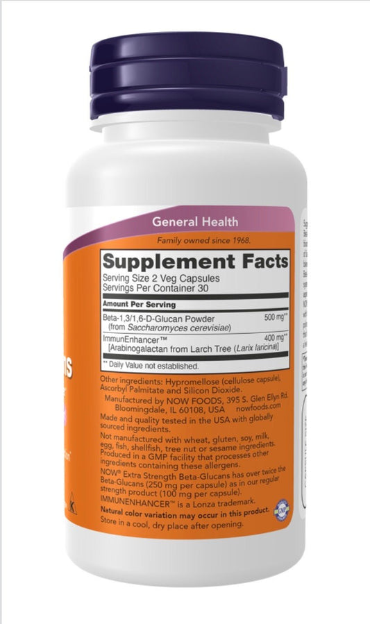 Beta-Glucans with ImmunEnhancer™, Extra Strength Veg Capsules - Só Verde