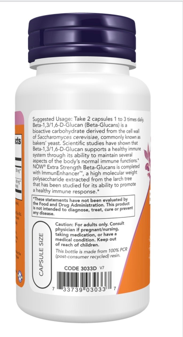 Beta-Glucans with ImmunEnhancer™, Extra Strength Veg Capsules - Só Verde