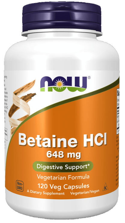 Betaine HCl 648 mg Veg Capsules - Só Verde