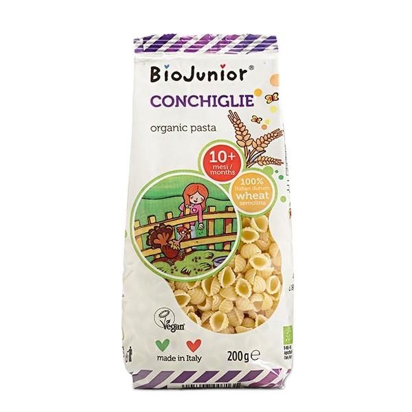 BioJunior Conchiglie Pasta 10+ (kids) - Só Verde