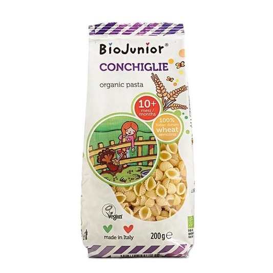 BioJunior Conchiglie Pasta 10+ (kids) - Só Verde
