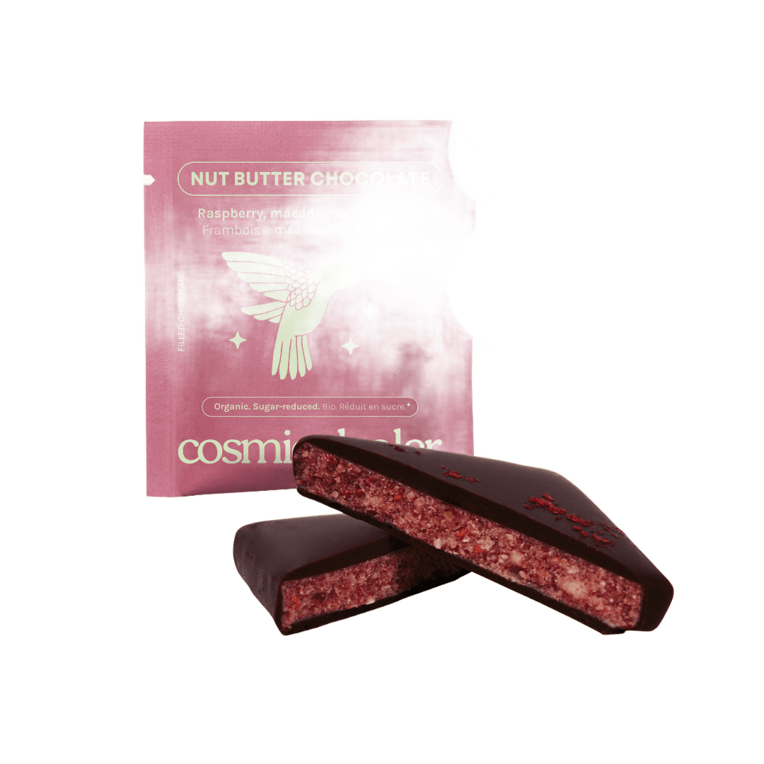 Box of 4 Raspberry Nut Butter Chocolates - Só Verde