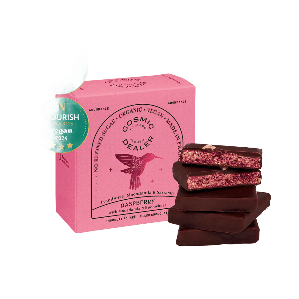Box of 4 Raspberry Nut Butter Chocolates - Só Verde