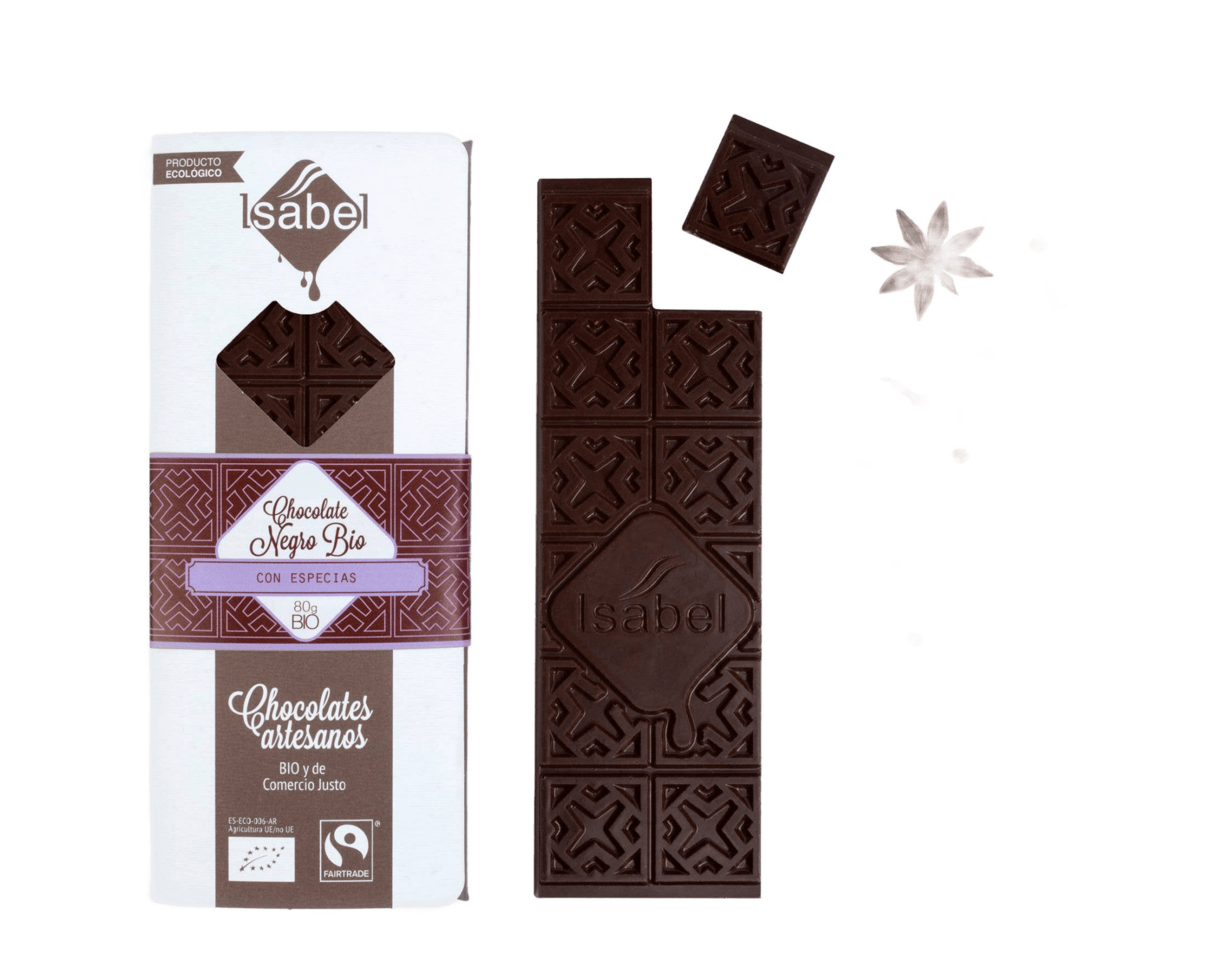 Box of Dark Chocolate Tablets with Spices - Só Verde