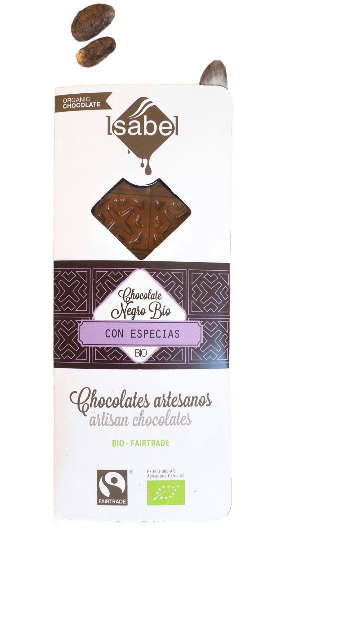 Box of Dark Chocolate Tablets with Spices - Só Verde
