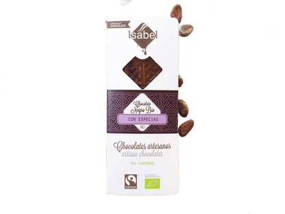 Box of Dark Chocolate Tablets with Spices - Só Verde
