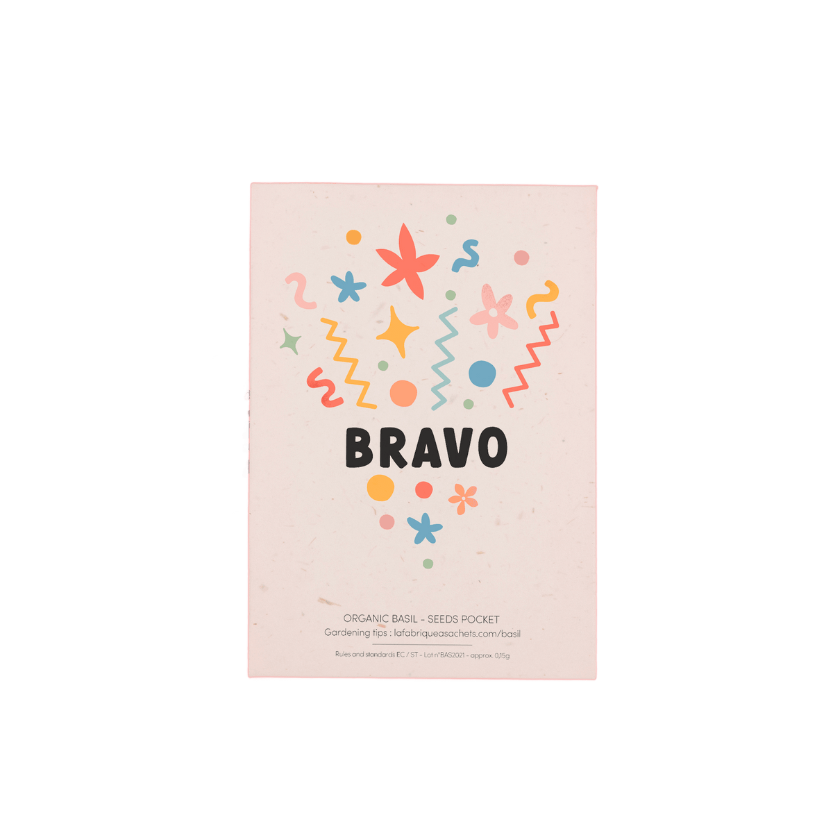 Bravo - English Version - Basil Seed Packet - Só Verde