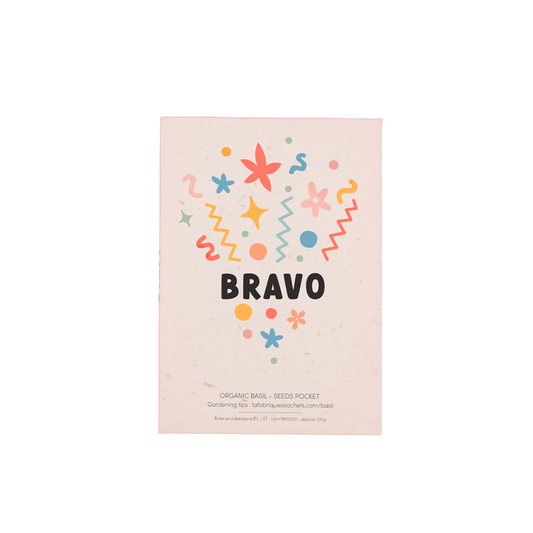 Bravo - English Version - Basil Seed Packet - Só Verde