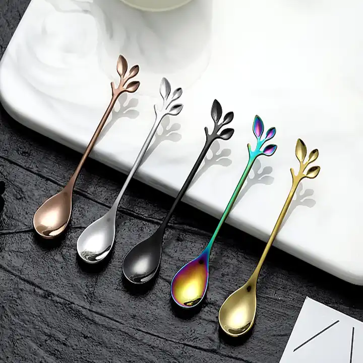 Leaf Spoon - For Tea, Coffee or Dessert - 4 colors