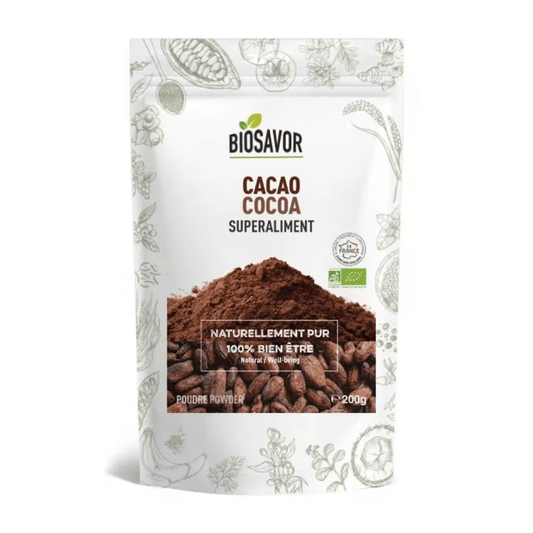 CACAO EN POUDRE - 200G - COMPLÉMENT ALIMENTAIRE - Só Verde