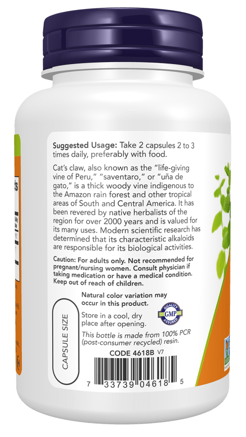 Cat's Claw 500 mg Veg Capsules - Só Verde