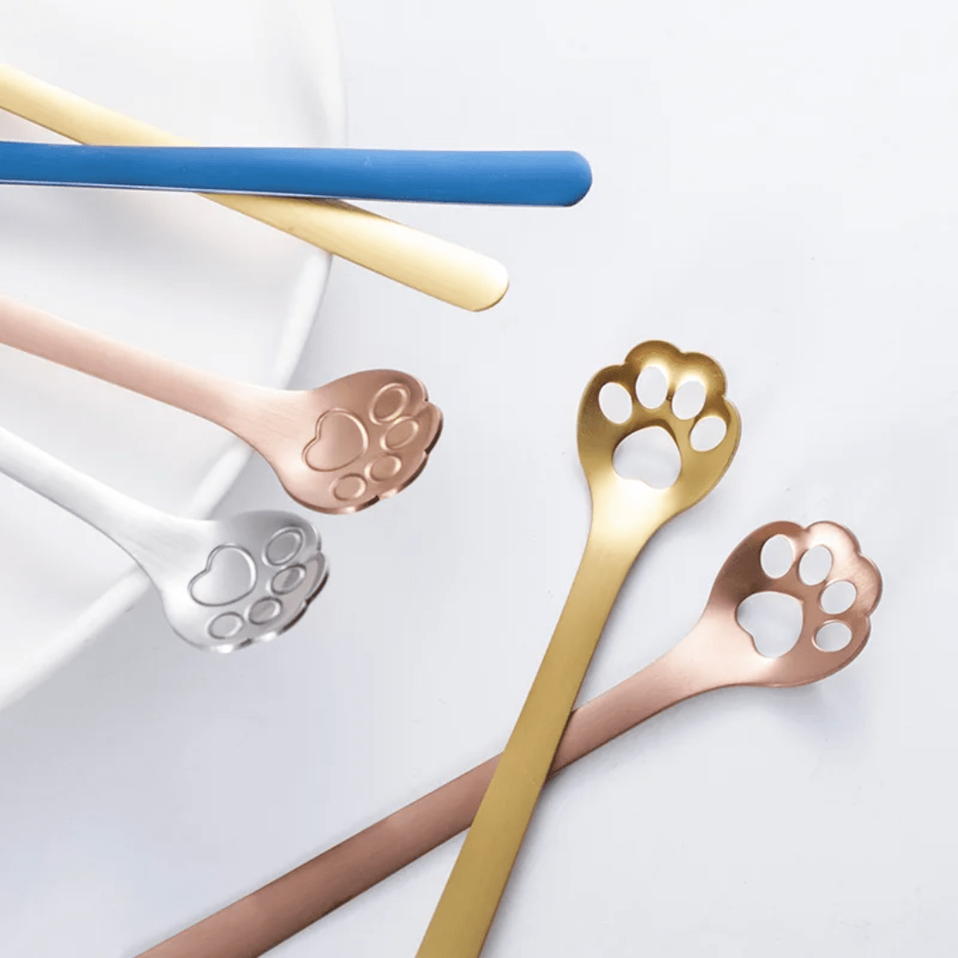 Cat's paw spoon - 4 colors - Tea, Coffee or Dessert - Só Verde