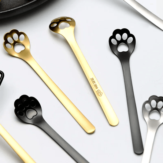 Cat's paw spoon - 4 colors - Tea, Coffee or Dessert - Só Verde