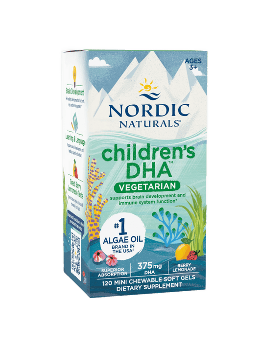 Children's DHA Vegetarian Berry Lemonade - Chewable Softgels - Só Verde