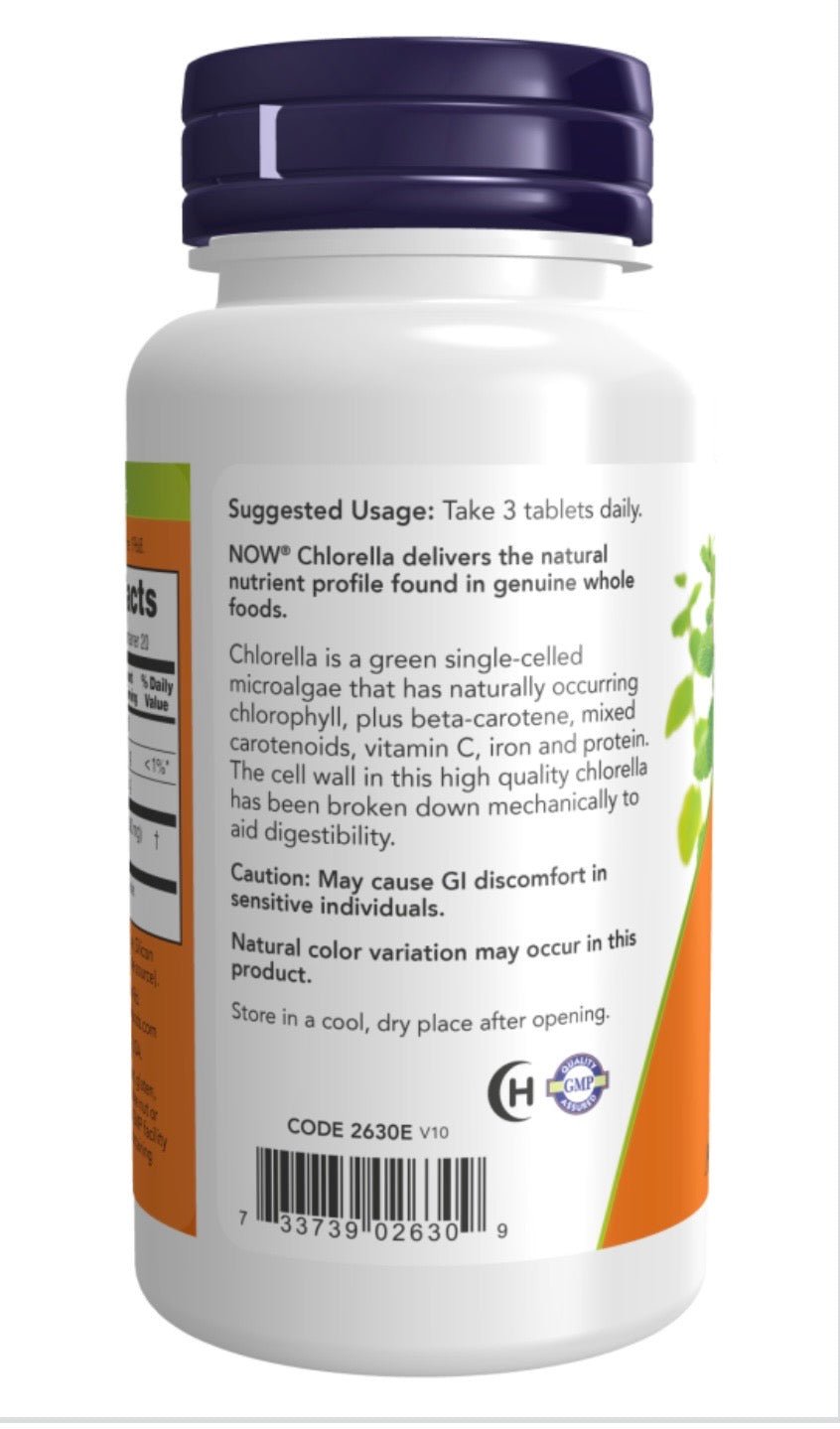 Chlorella 1000 mg Tablets - Só Verde