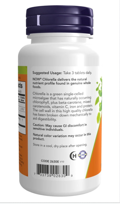 Chlorella 1000 mg Tablets - Só Verde