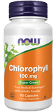 Chlorophyll 100 mg Capsules - Só Verde