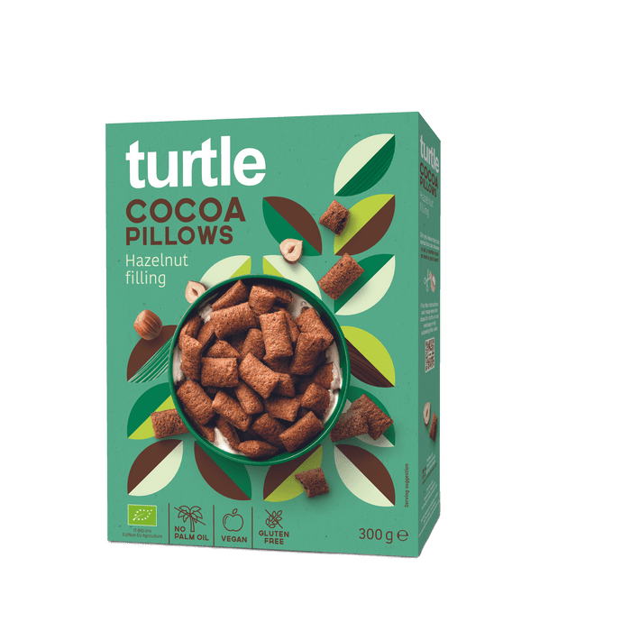Cocoa Pillows with Hazelnut Filling - Só Verde