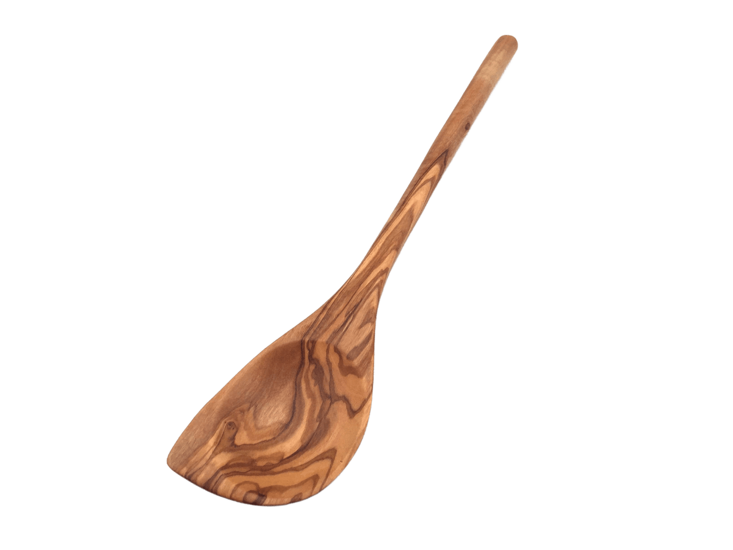 Cooking Spoon, Pointed Round Handle Made Of Olive Wood - Só Verde