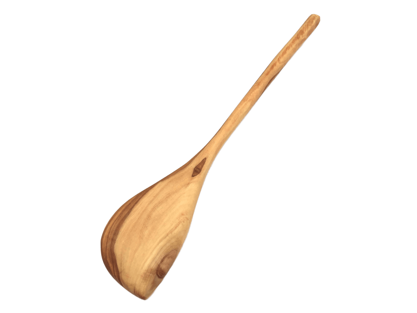 Cooking Spoon, Pointed Round Handle Made Of Olive Wood - Só Verde
