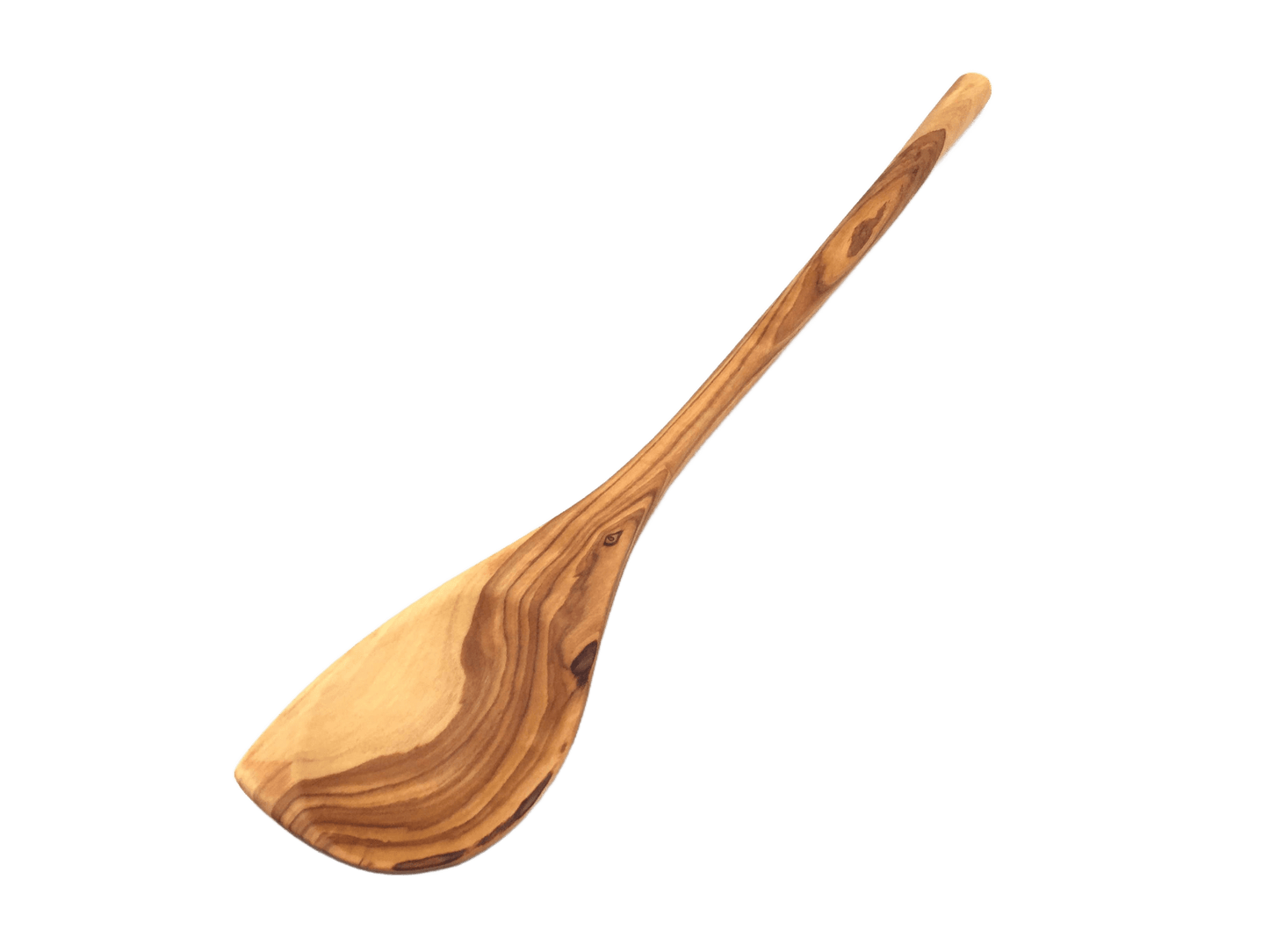 Cooking Spoon, Pointed Round Handle Made Of Olive Wood - Só Verde