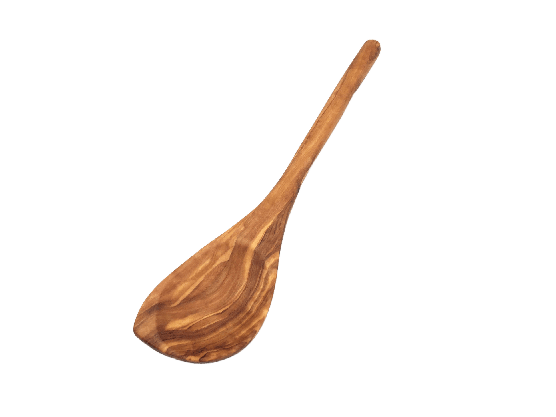 Cooking Spoon, Pointed Round Handle Made Of Olive Wood - Só Verde