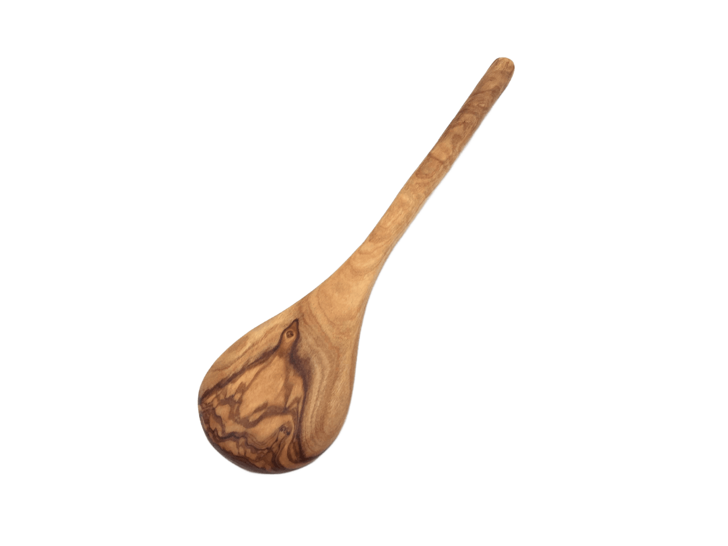 Cooking Spoon Round Handle Made Of Olive Wood - Só Verde