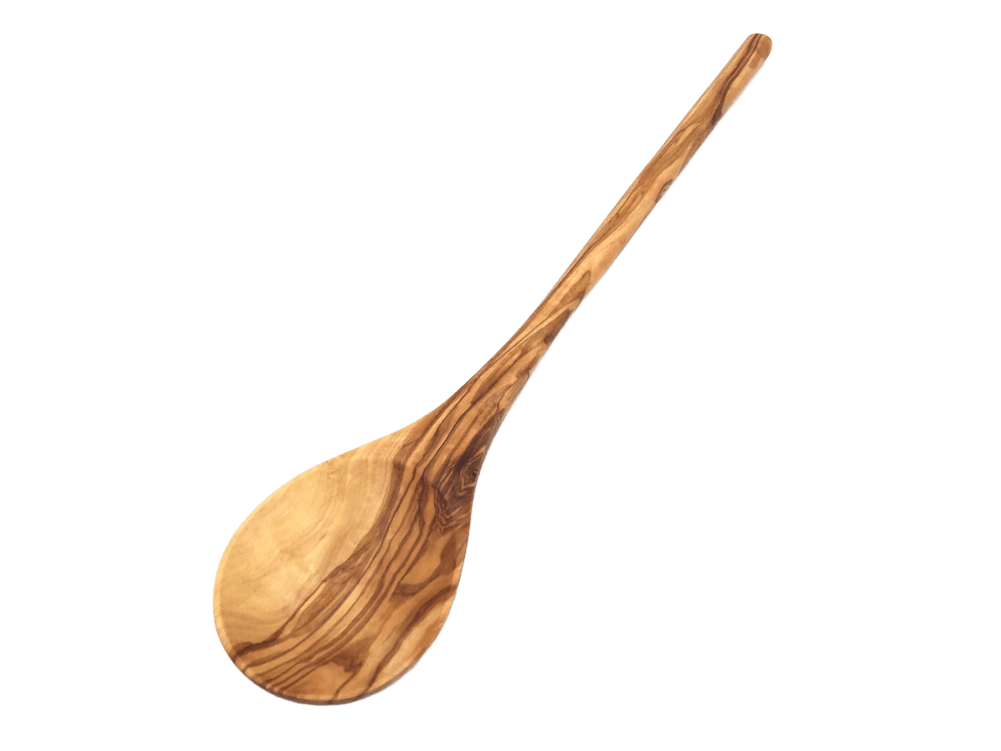 Cooking Spoon Round Handle Made Of Olive Wood - Só Verde