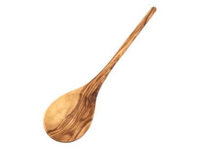 Cooking Spoon Round Handle Made Of Olive Wood - Só Verde