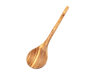 Cooking Spoon Round Handle Made Of Olive Wood - Só Verde