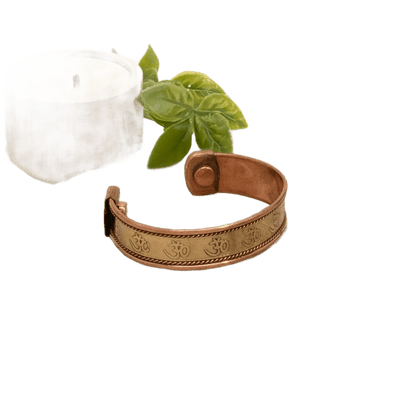 Copper Health Clamp Bracelet Ohm With 2 Magnets - Só Verde