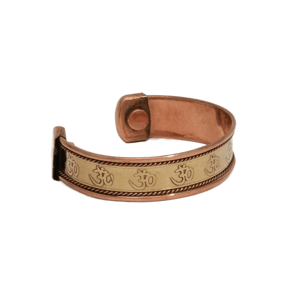 Copper Health Clamp Bracelet Ohm With 2 Magnets - Só Verde