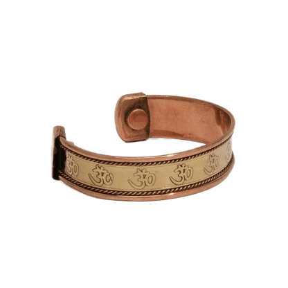 Copper Health Clamp Bracelet Ohm With 2 Magnets - Só Verde