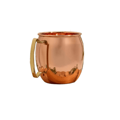 Copper Mug with Brass Handle - Só Verde