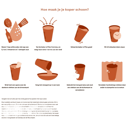 Copper Mug with Brass Handle - Só Verde