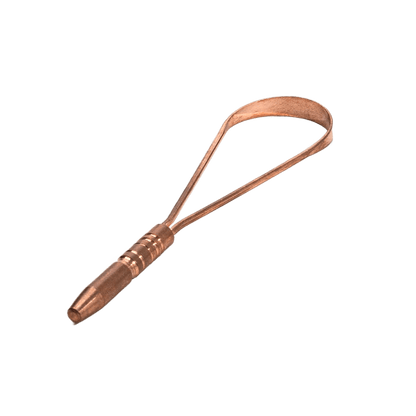 Copper Tongue Cleaner With 1 Handle - Só Verde