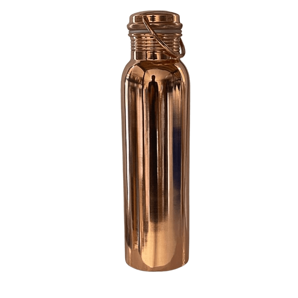 Copper Water Bottle with Handle - Só Verde