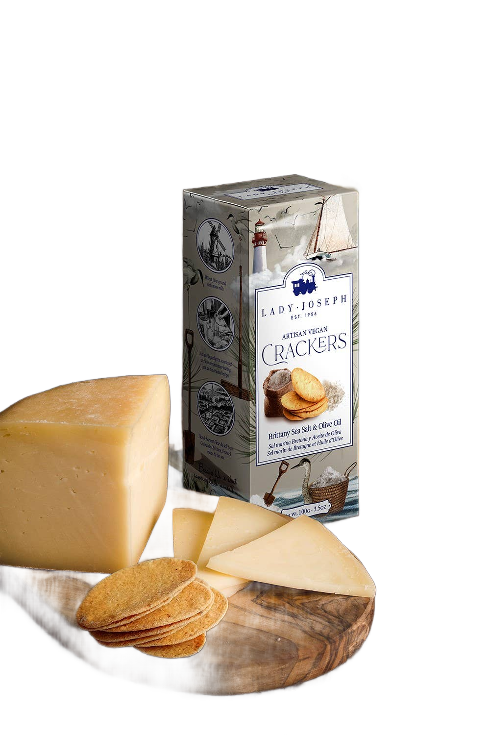 Crackers with Brittany Sea Salt & Olive Oil - Só Verde