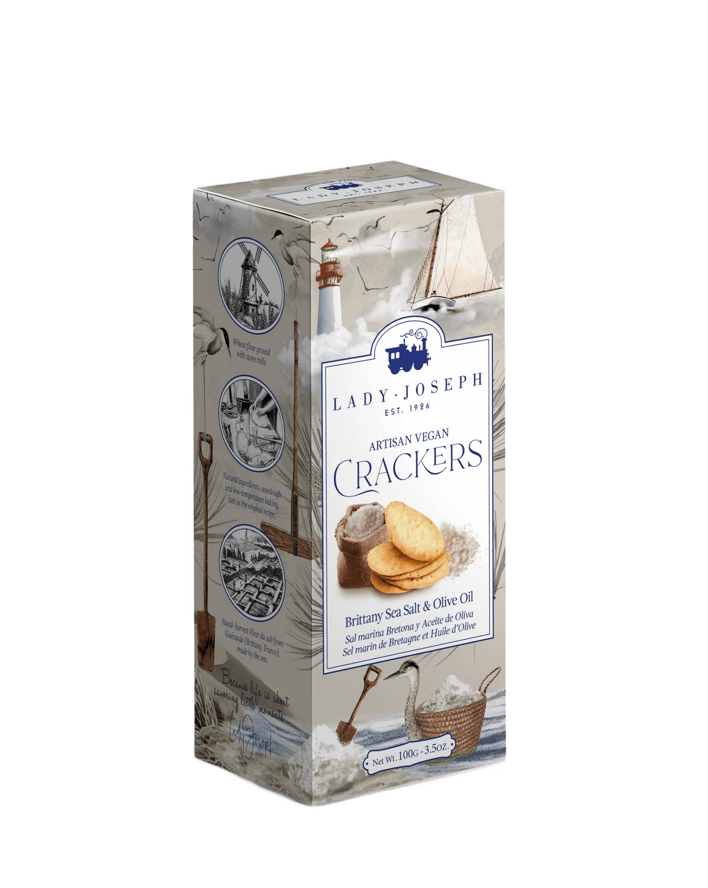 Crackers with Brittany Sea Salt & Olive Oil - Só Verde
