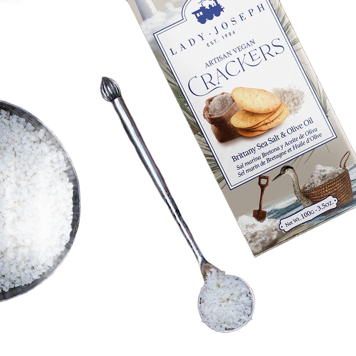 Crackers with Brittany Sea Salt & Olive Oil - Só Verde