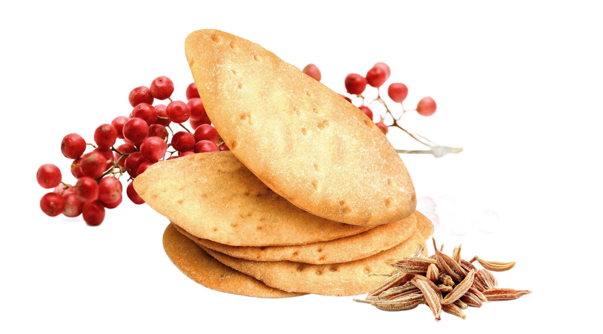 Crackers with Pink Pepper, Cumin & Olive Oil - Só Verde