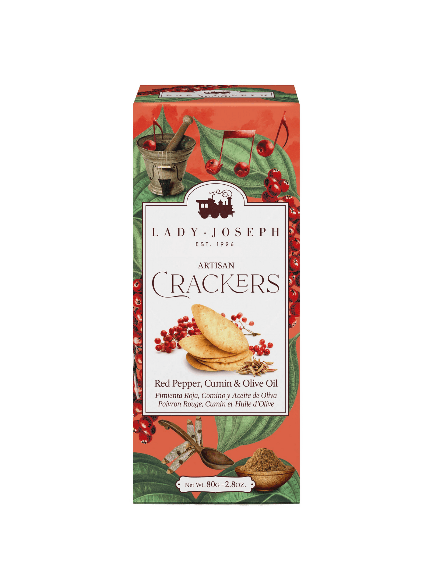 Crackers with Pink Pepper, Cumin & Olive Oil - Só Verde
