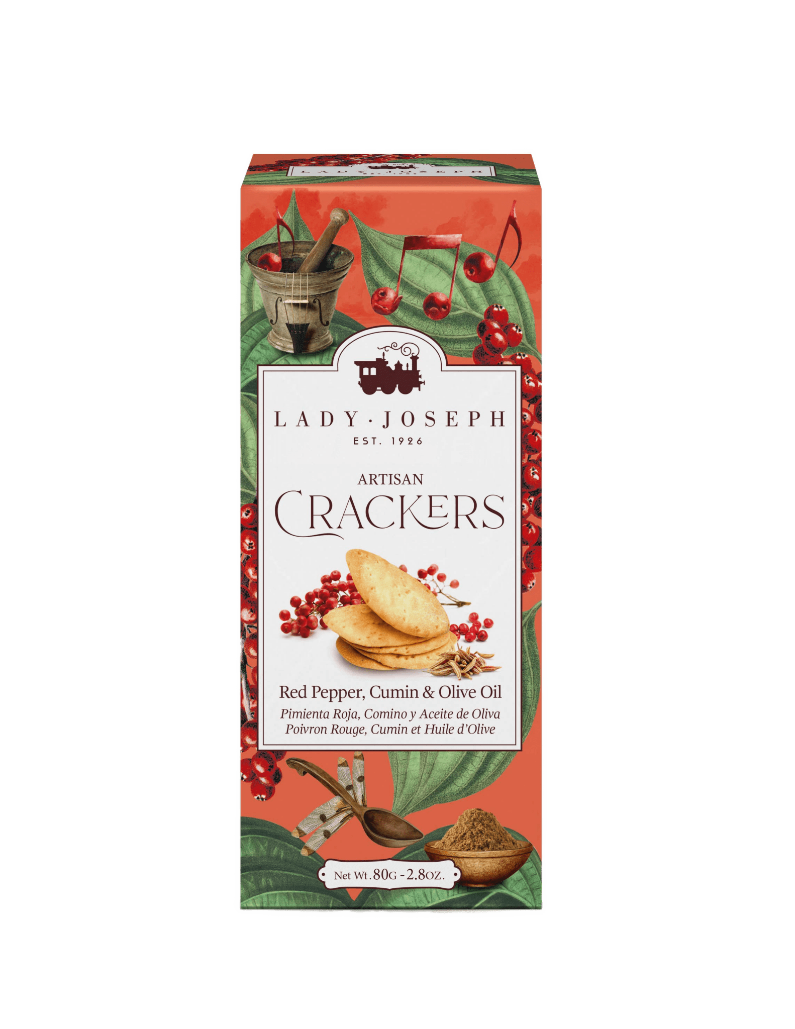 Crackers with Pink Pepper, Cumin & Olive Oil - Só Verde