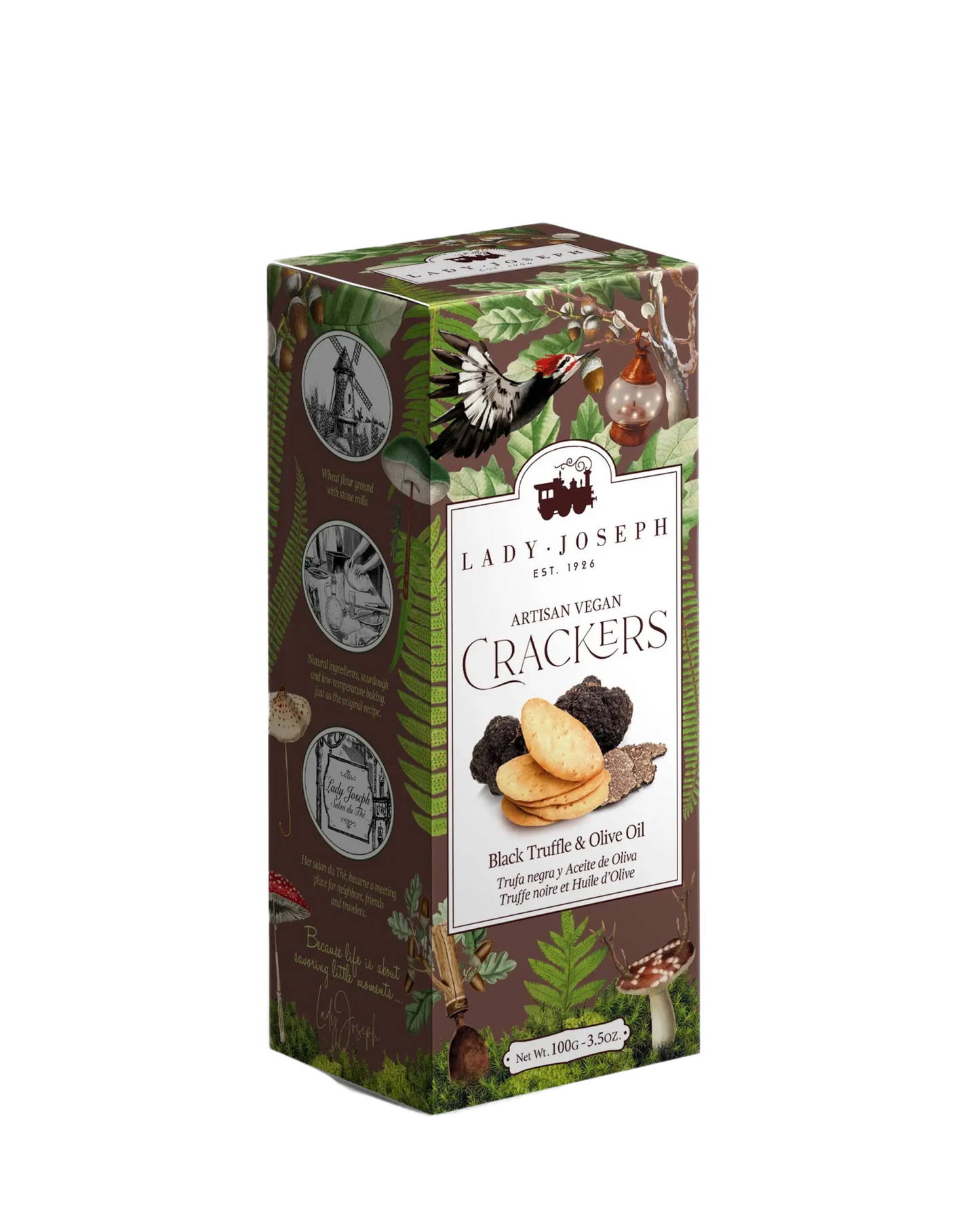 Crackers with Truffle & Olive Oil (snack) Cracker with truffle - Só Verde